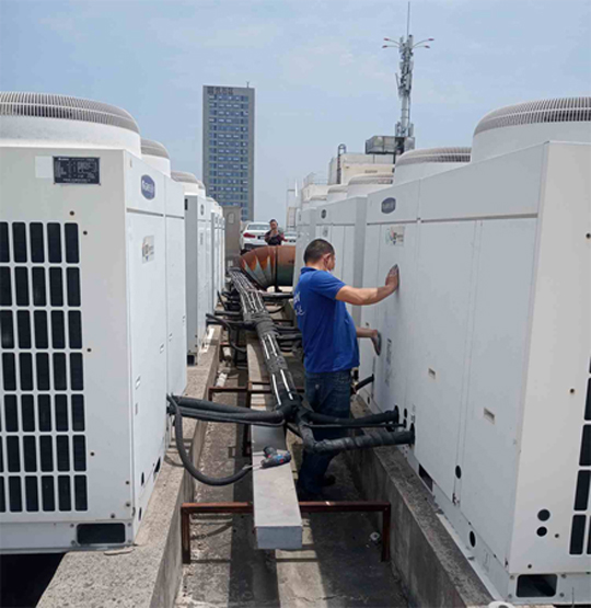 新巴尔虎左中央空调制热和不制冷系统维修方法